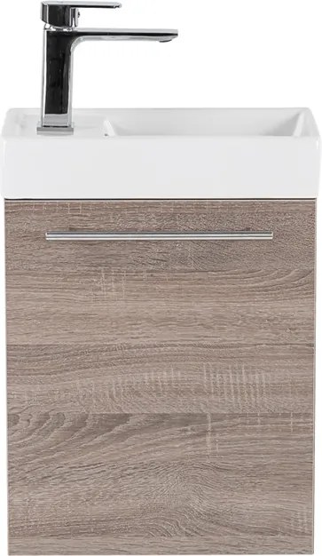 Fantastic alsó fürdőszoba bútor, mosdóval, yorki tölgy színben