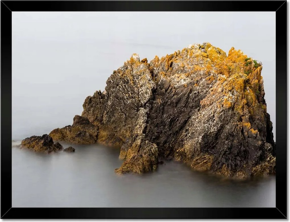 Poszterek keretben 40x30 Sziklák Tenger Nap