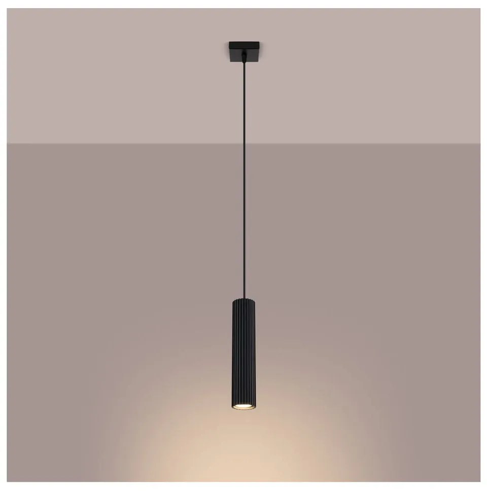 Fekete függőlámpa Gleam – Sollux