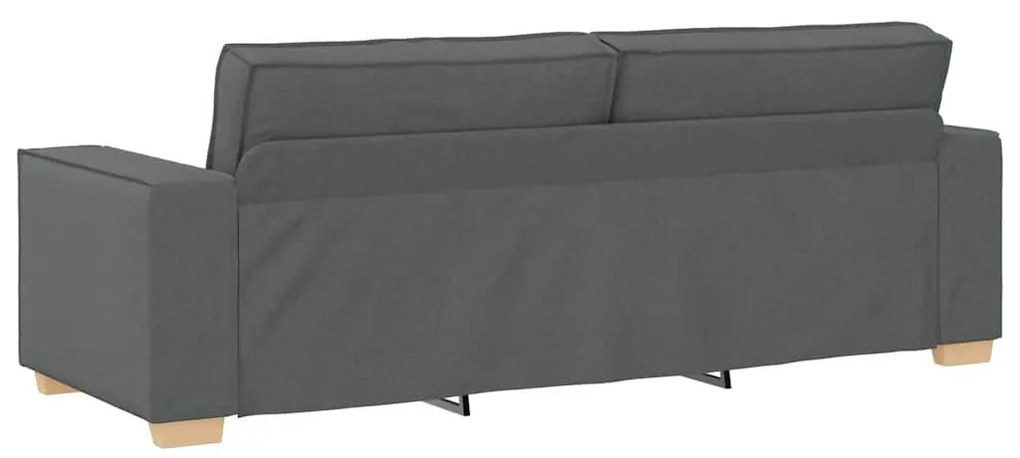 3 személyes sötétszürke szövetkanapé 180 cm