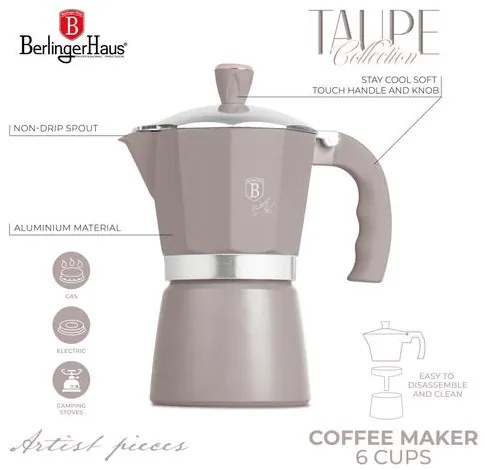 BerlingerHaus Kávéfőző (0,3 L) Taupe Collection BH/8569N