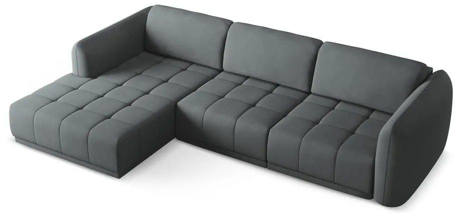 Sötétszürke sarokkanapé (bal oldali) Hoku – Makamii