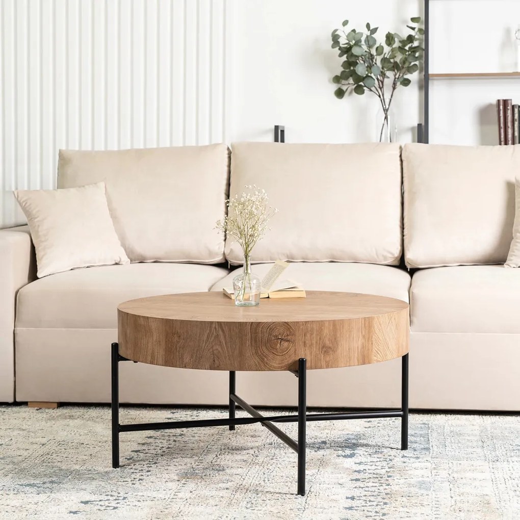 Dohányzóasztal tölgy színben. BELIEF