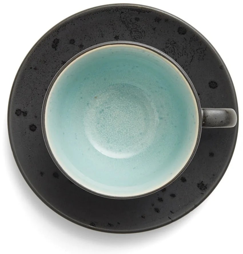 Fekete-sötétkék kerámia csésze szett 4 db-os 240 ml Gastro Black/Mix – Bitz