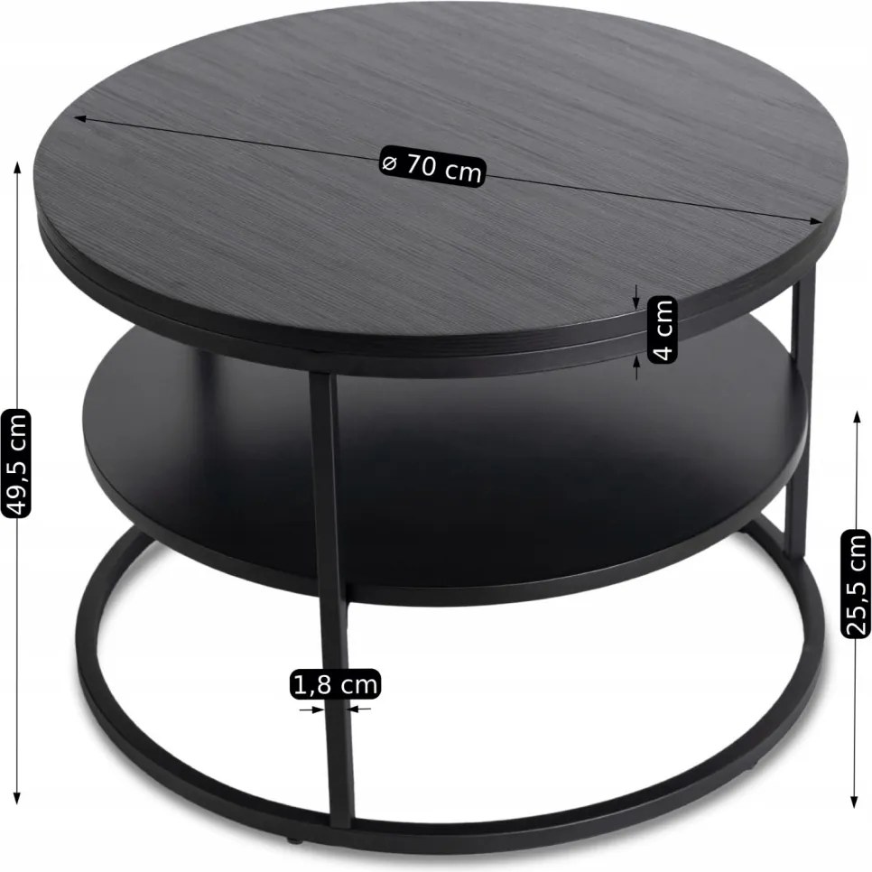 Asztal fekete színben BEST