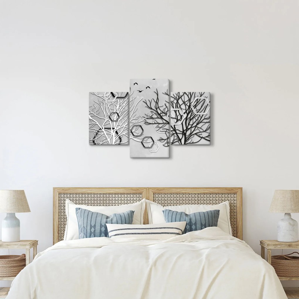 Absztrakt kép a fák (90x60 cm)