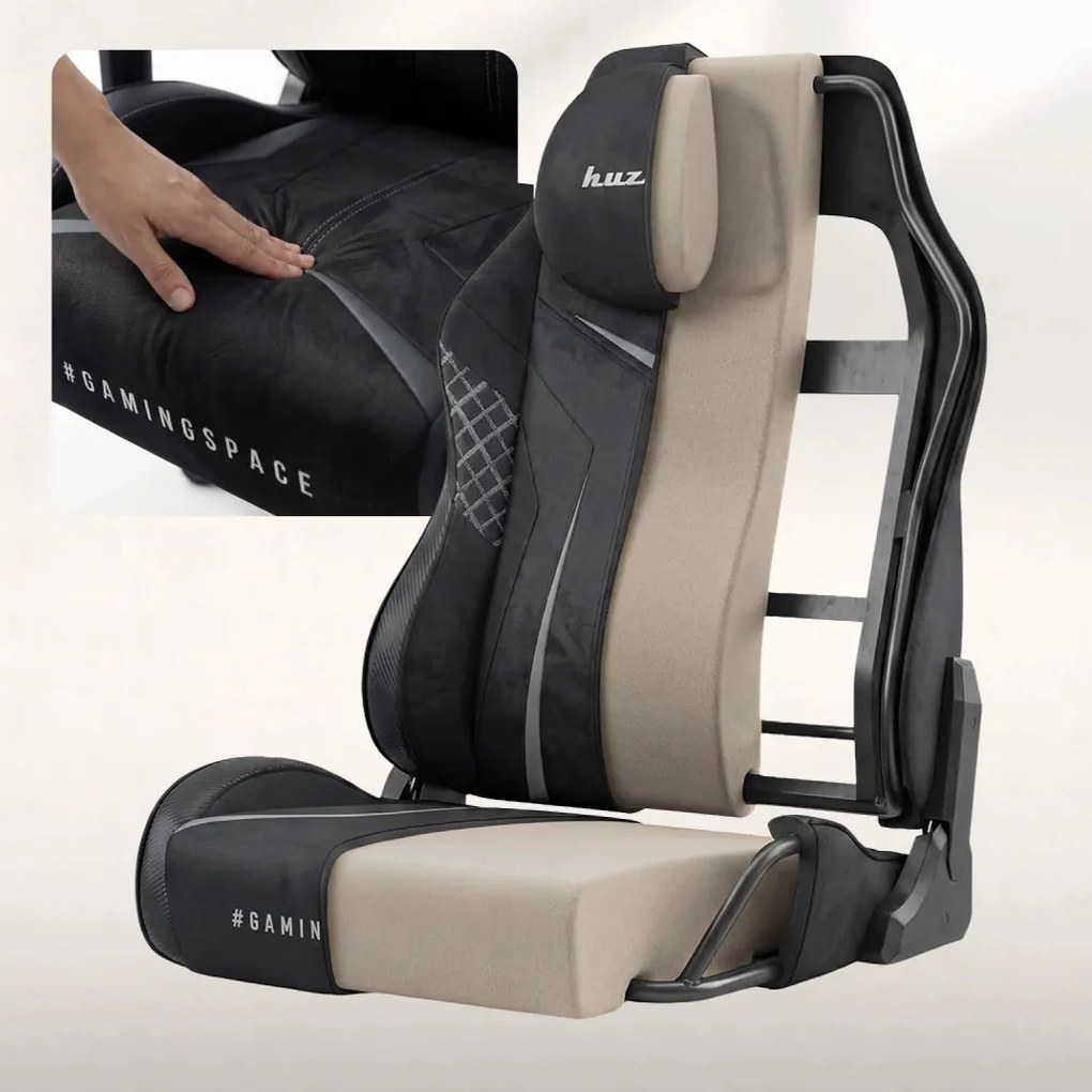 Ultra Gravity, Game szék, ergonomikus, velúr, carbon black
