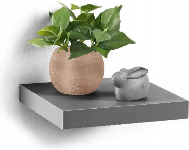 Akasztós Polc klasszikus Szürke Mdf 25 cm