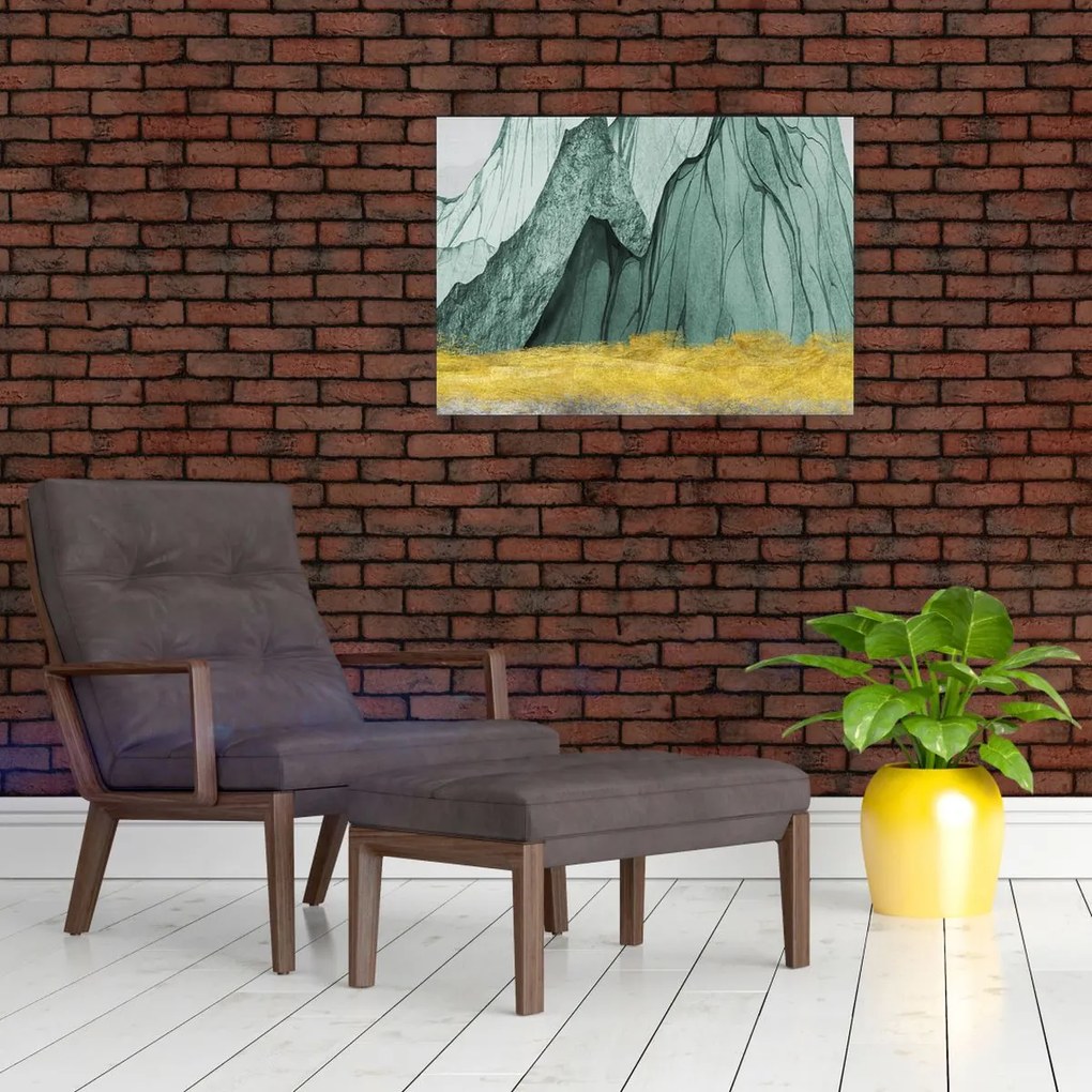 Üveg kép - Smaragdhegység N⁰3 (70x50 cm)