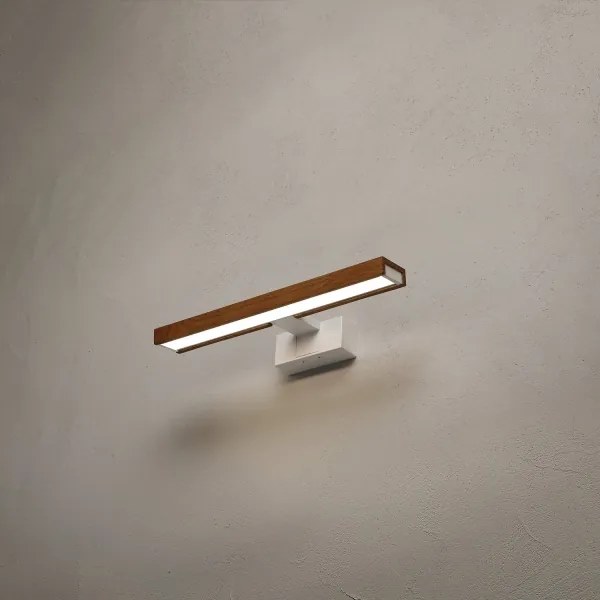 Brilagi - LED fürdőszobai tükörvilágítás 3 az 1-ben WOODY MIRROR LED/8W/230V IP44 fehér/tölgy cseresznye