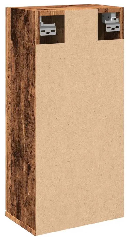 antik fa színű fali fürdőszobaszekrény 32 x 20 x 67 cm