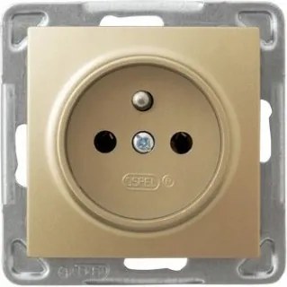 Szimpla aljzat tűvel süllyesztett arany Ospel Impresszió GP-1YZ/m/28