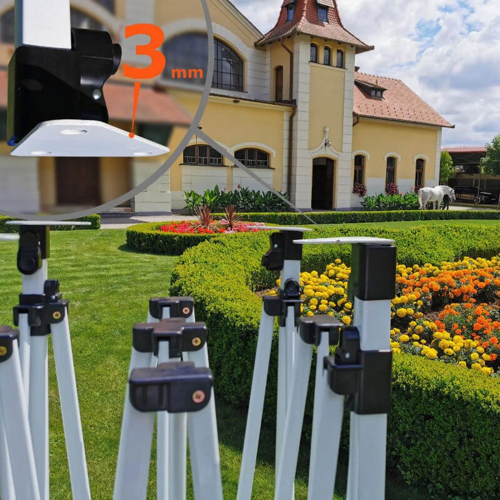 Szerelhető sátor 3x3m Ünnepségekre: Vízálló Védelem és Villámgyors Összecsukás - plusz 3 oldalfal - Zöld