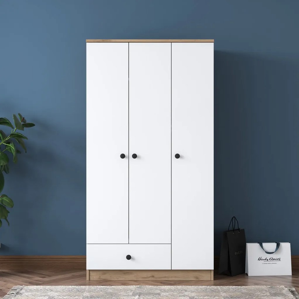 Gardróbszekrény, 90 cm – BA117