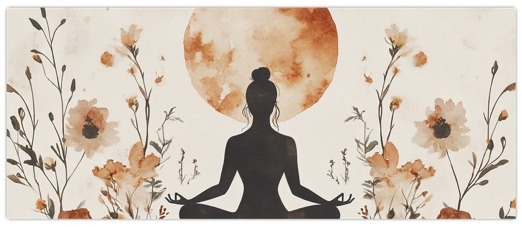 Kép - Narancssárga jóga (120x50 cm)