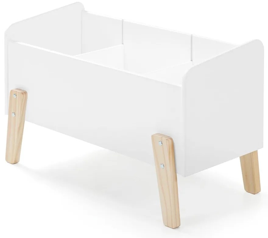 Fehér gyerek tárolódoboz 80x39x48 cm Kiddy – Vipack