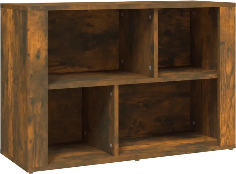 vidaXL füstös tölgy színű szerelt fa tálalószekrény 80x30x54 cm