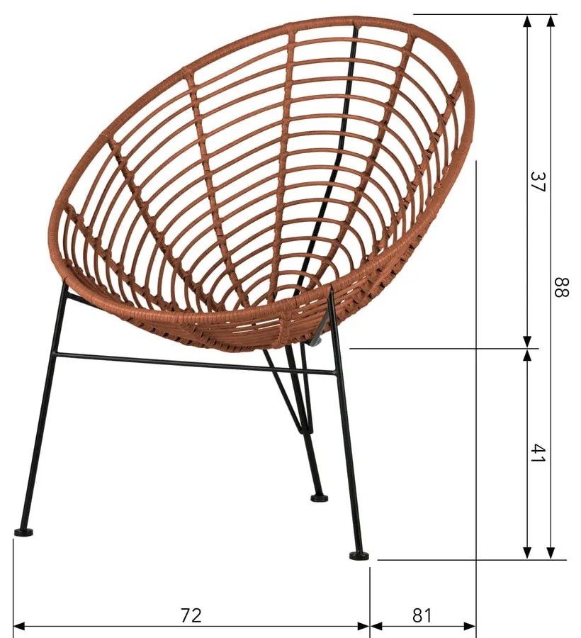 Jane piros fotel - WOOOD