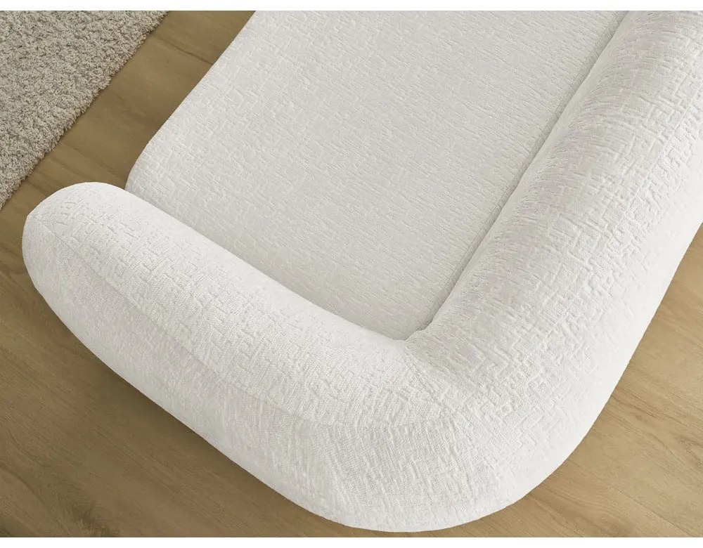 Fehér zsenília kinyitható kanapé 228 cm Neyo – Bobochic Paris