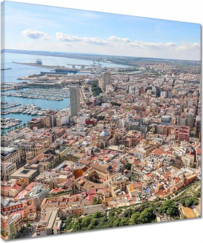 Vászonkép 50x50 Barcelona Panoráma