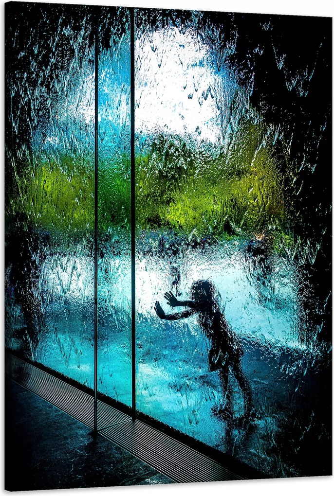 Vászonkép Emberek Vízfüggöny Természet Pálma 60x90 cm