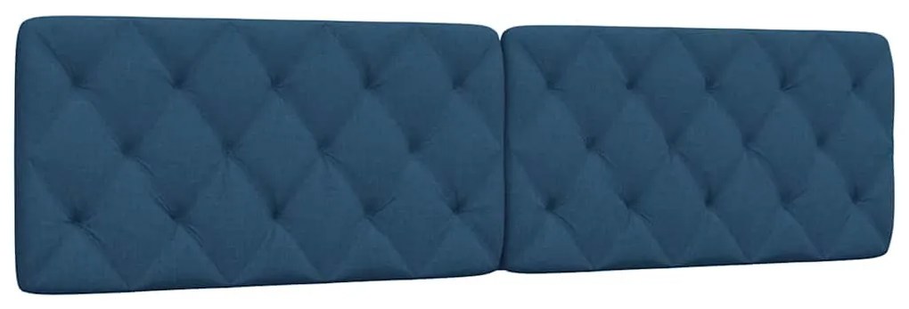 kék szövet fejtámla párna 200 cm