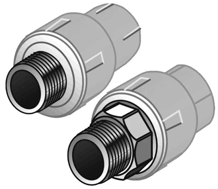 KE KELIT KELEN PP-R külső menetes átmeneti idom, fém menettel, 75mmx2.5”S