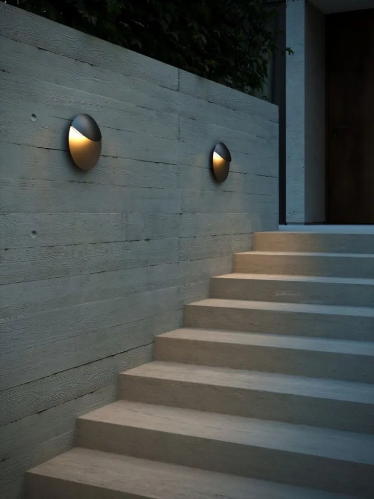NORDLUX 2418251003 VALOPIN Modern Kültéri Fali Lámpa Fekete LED IP54