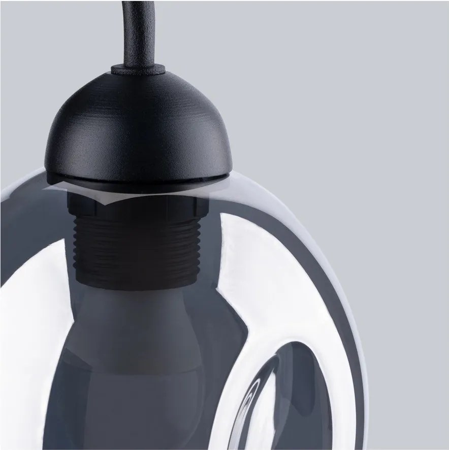 Fekete fali lámpa ø 25 cm Garten – Sollux