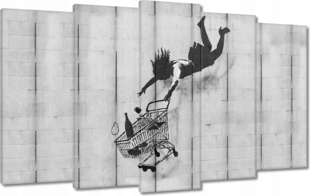 Festmények 100x60 Banksy kosár