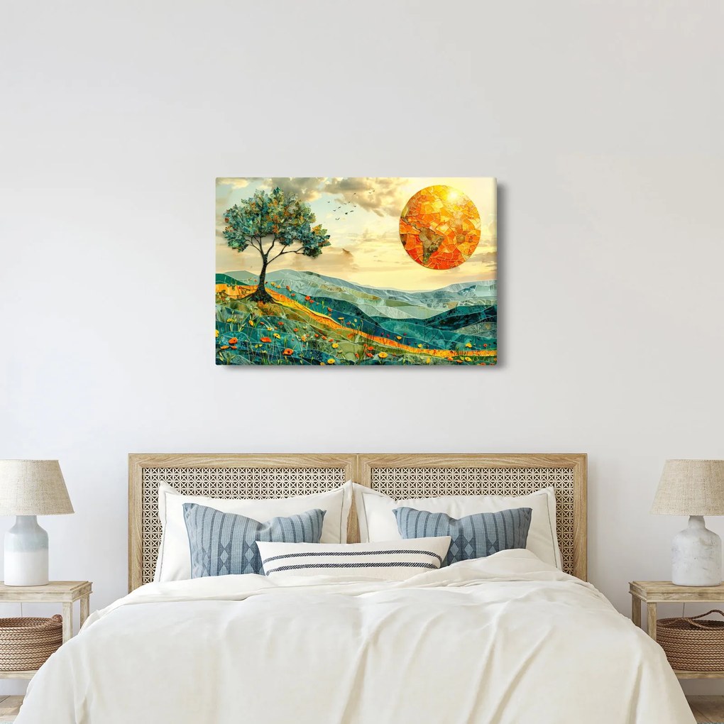 Kép - Tájkép illusztráció (90x60 cm)