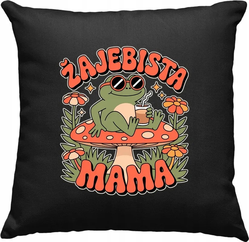 Békás mama párna ????? Fekete