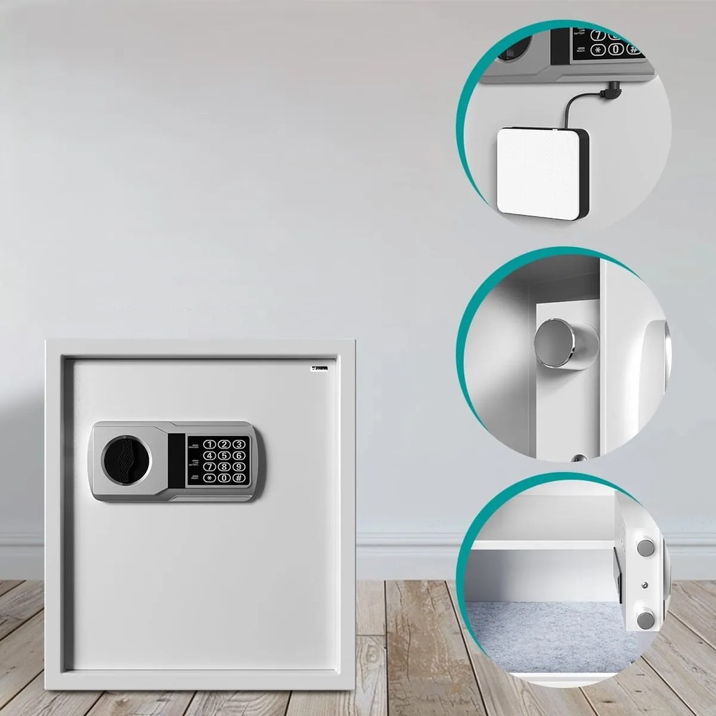 SECURITY elektromos bútorszéf, 35 x 40 x 40cm Deuba