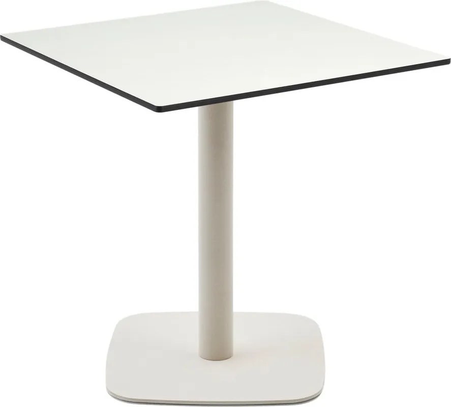 Fém kerti étkezőasztal 68x68 cm Dina – Kave Home