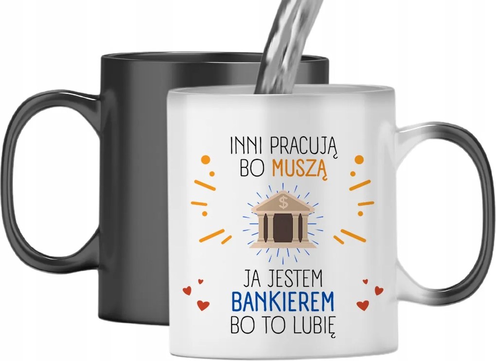 Mágikus Bögre Bankároknak Színváltós Nyomtatott Fényképpel
