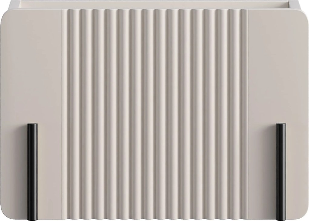 Malmi fali éjjeliszekrény 45 cm fiókkal - kasmír / fekete