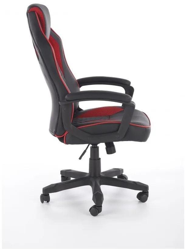 Baffin irodai fotel, fekete / piros