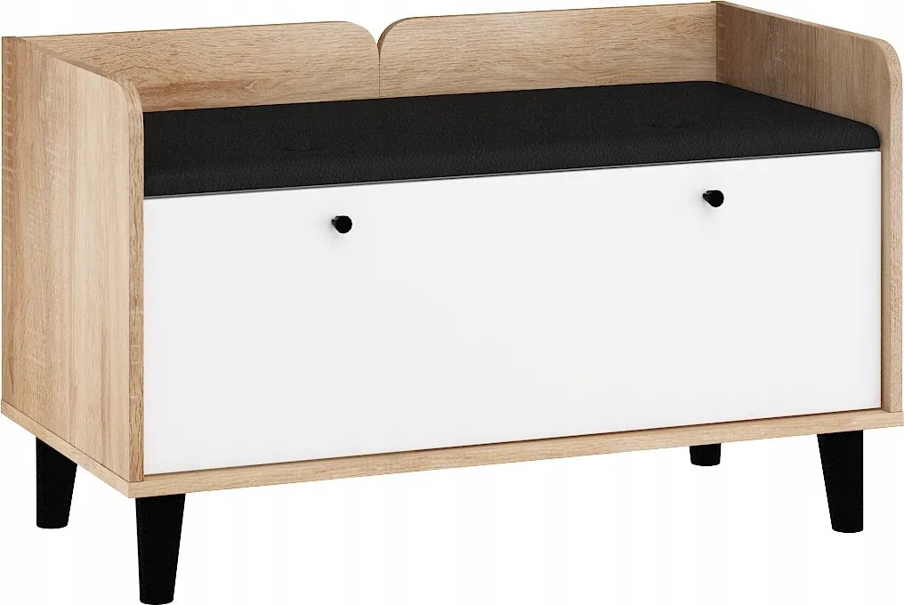 Cipősszekrény Dolce DOL-22 sonoma fehér /fekete