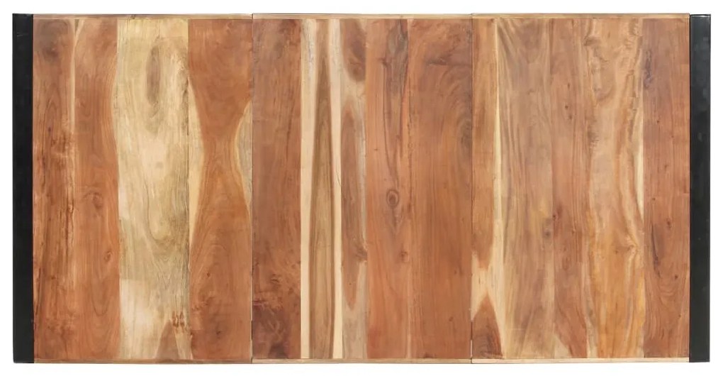 Paliszander felületű tömör fa étkezőasztal 200 x 100 x 75 cm