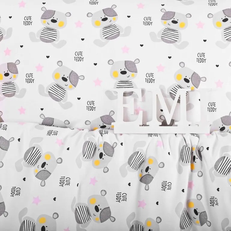 EMI Teddy gyermek pamut ágyneműhuzat