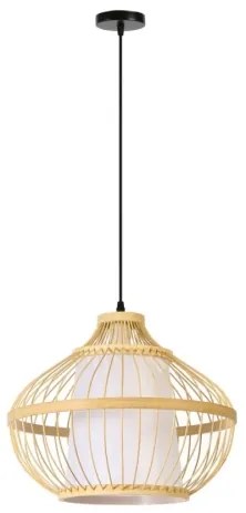 Immax 08256L - Csillár zsinóron PINCHOS 1xE27/40W/230V átm. 40 cm bambusz