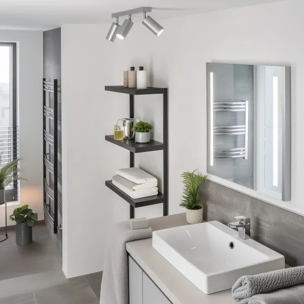 Brilagi - Fürdőszobai spotlámpa SELE 3xGU10/30W/230V IP44 ezüst