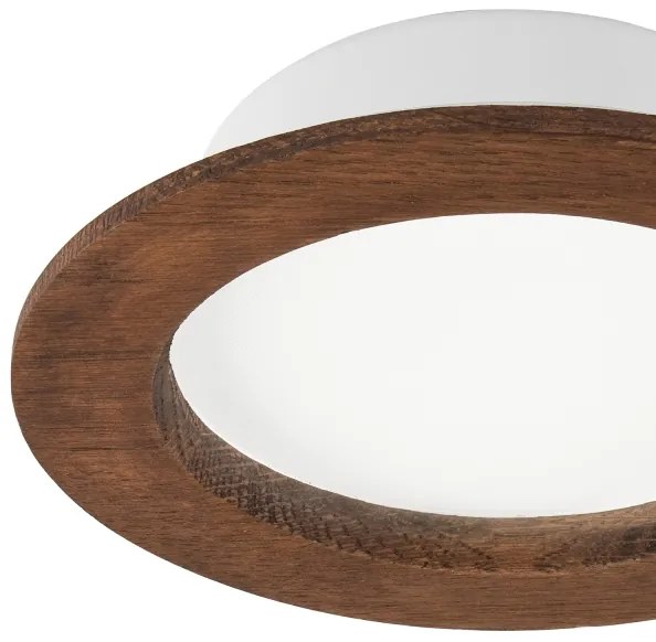 LED mennyezeti lámpa WOODY SPOT LED/12,5W/230V 4000K cseresznye Ø16 cm