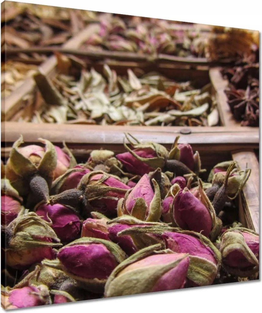 Vászonkép 60x60 Szárított fűszerek