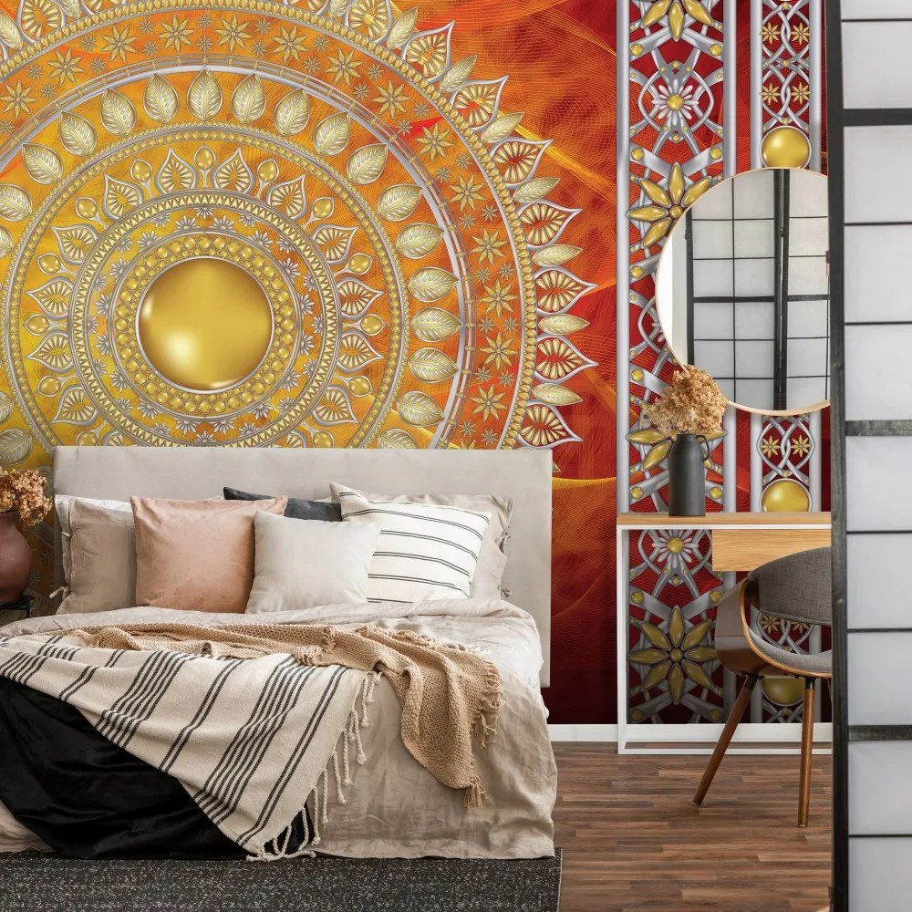 Mandala poszter, fotótapéta, Vlies (416 x 290 cm)