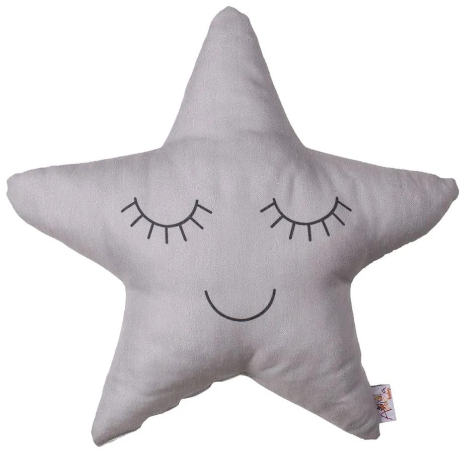 Pillow Toy Star szürke pamutkeverék gyerekpárna, 35 x 35 cm - Mike & Co. NEW YORK