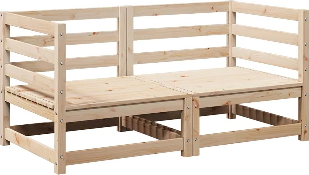 vidaXL 5 részes tömör fenyőfa kerti kanapészett