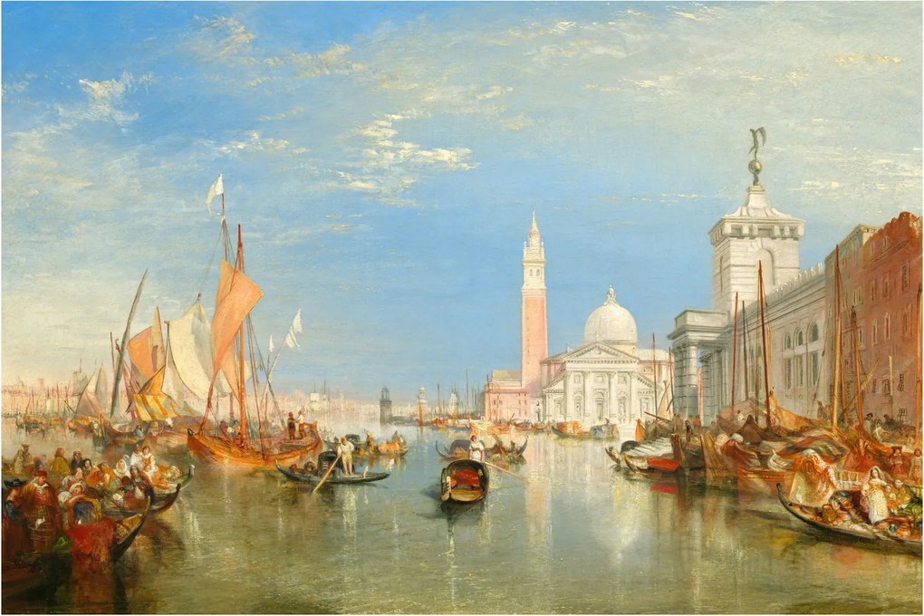 Kép - Joseph Mallord William Turner, Venice the Dogana and San Giorgio Maggiore, reprodukciók (90x60 cm)