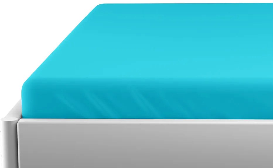 Jersey lepedő kiságyba EXCLUSIVE 70x140 cm azúrkék