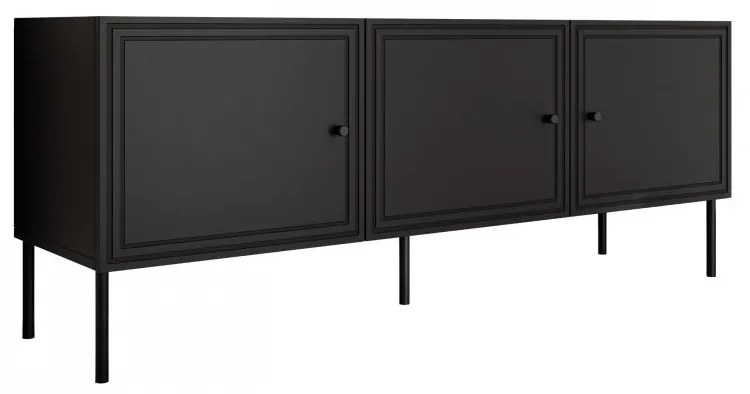 TV szekrény Bas 150 3D (fekete) . 1106192